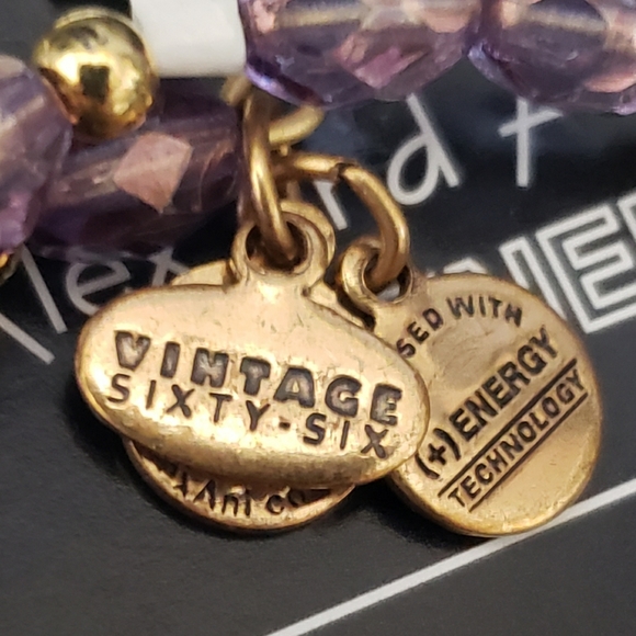 Alex &Ani NWT Vintage 66 Violet Glitz Path… - Picture 2 of 8
